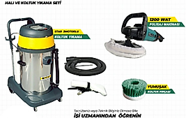 Star 3 Motorlu Koltuk Yıkama ve Koltuk Fırçalama Seti