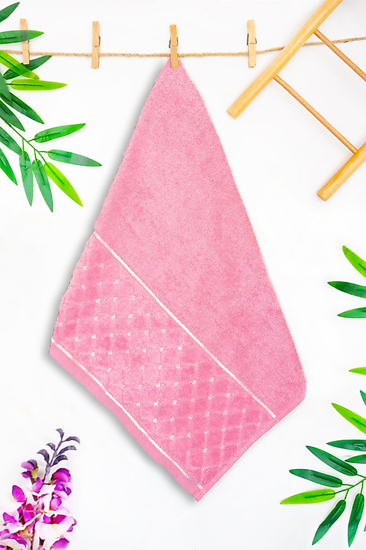 EL-Yüz-Havlusu-Yoncagül Motif Jakarlı-Pembe-enex life