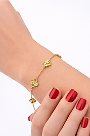14K Yonca Bileklik