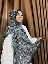İpekseli Etnik Desen Pamuklu Şal