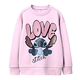 Açık Pembe Love Stitch Sweatshirt