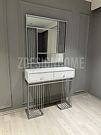 90 CM AYNA , 90X30X100 CM DRESUAR GÜMÜŞ Z12