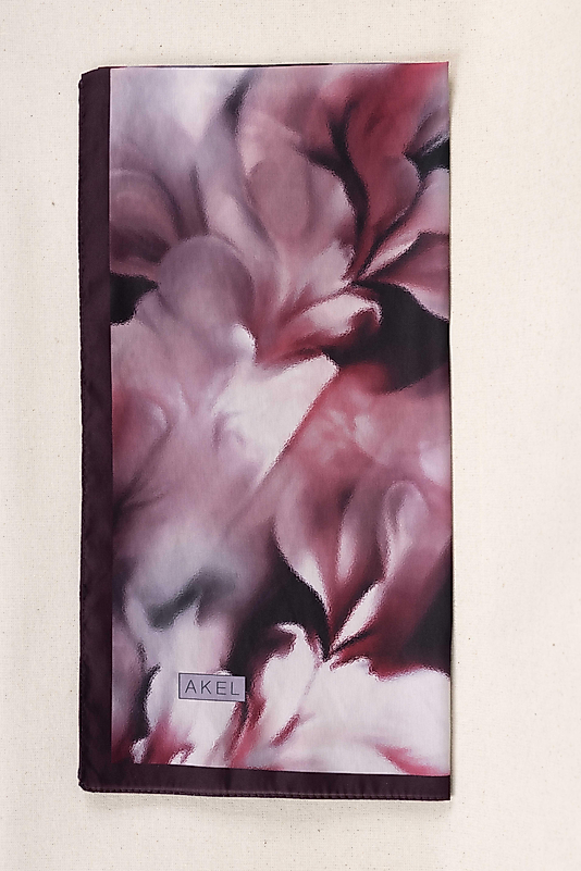 DESENLİ FRANSIZ İPEĞİ EŞARP DESEN-1