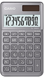 CASIO HESAP MAKİNESİ MASAÜSTÜ SL-1000SC-GY-N-DP EFLATUN 10 Hane