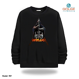 Metallica Model Bisiklet Yaka Erkek kadın Slimfit Sweatshirt