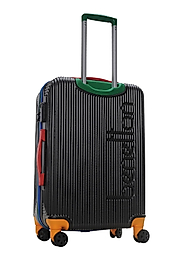 Benetton Orta ve Kabin Boy Valiz Seti Boy %100 Policarbon Kırılmaz Valiz Antrasit 201x