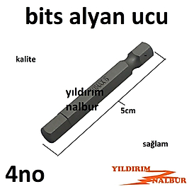 BİTS UÇ 4 NO ALYAN MATKAP UCU ALYAN ŞARJLI MATKAP ALYAN