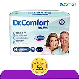 Dr. Comfort Belbantlı Yetişkin Hasta Bezi Orta (M) 120 Adet