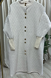 Baklava desen angora hırka