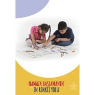 RS32-Boyamalı Yıkanabilir Çocuk Seccade Seti Silindir Kutu -Kırmızı