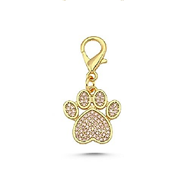 Pembe Zirkon Taşlı Pati Model Tasma Aksesuarı