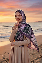 Spring mermer desen şal