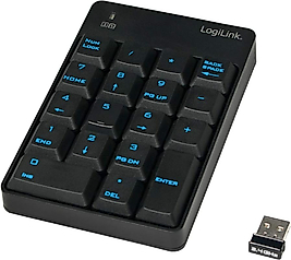 LogiLink kablosuz Keypad sayısal tuş takımı 18 tuşlar