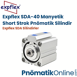 Expflex SDA-40 Manyetik Short Strok Pnömatik Silindir