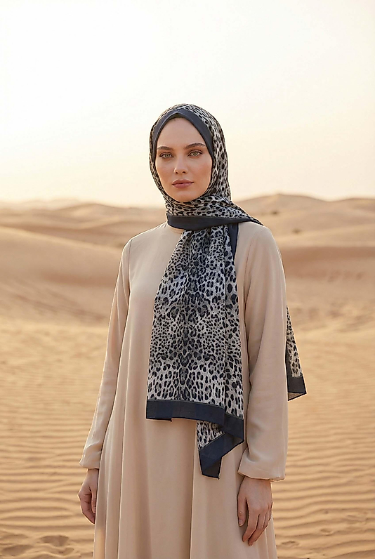 Spring Leopar Desenli Şal