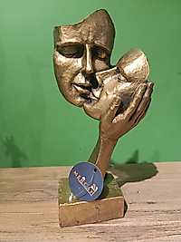 MERCAN MOBİLYA AKSESUAR,ALIN ALINA SEVGİLİ, Polyester Dekoratif Biblo, hediyelik eşya 28,50 CM