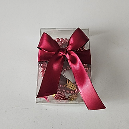 Kırmızı Kurdeleli Kutulu Tesbih