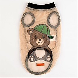 23831-Pawstar Bear Mesh Tshirt (S-M-L-L-Xl-2xl)