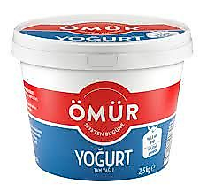 ÖMÜR YOĞURT YARIM YAĞLI 2,5 KG