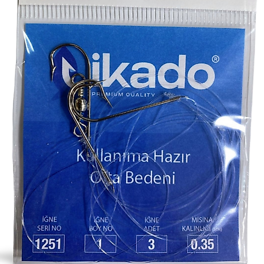 İkado 1251 No:1 Hazır 3'lü Hırsızlı Beden
