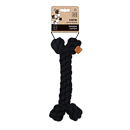 10649008 M-Pets Coto Black Bone 30cm Örgü Kemik Oyuncak