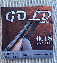 GOLD 0.18 TOPUZLU SAZ TELİ