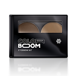 Eyebrow kit (01 Dark Brown) - Color Boom Kaş Hatları