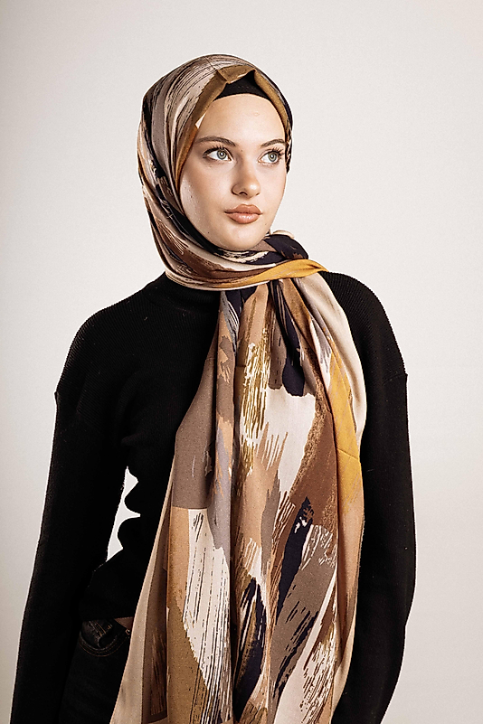 FLOOR İPEK ŞAL İTALYAN DİKİŞİ DESEN-4