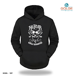 Motorcu Model Slimfit Kapüşönlu Hoodie Erkek kadın Sweatshirt