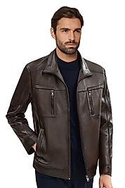 Almeida Hakiki Deri Erkek Premium Kestane Ceket