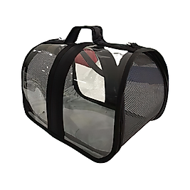 Bacco Milano Şeffaf Taşıma Çantası Siyah