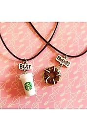 Starbuck Best Friends Kolye 2'li Arkadaşlık Kolyesi