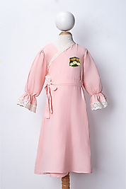 Müslin Çocuk Namaz Elbisesi | Kabe Çiçekli