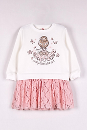 Kız çocuk dantelli elbise