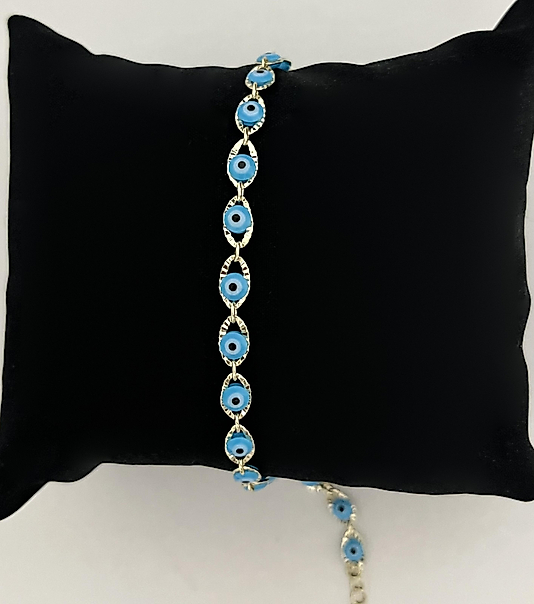 Xuping Gold Nazar Boncuklu Bileklik(mavi)