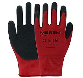 MEŞEM EL480 KIRMIZI LATEX ELDİVEN 1/2