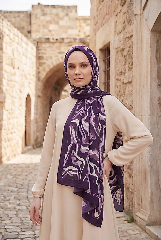 Spring kamuflaj desen şal