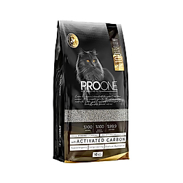 Pro One Ekstra Topaklanan Hipoalerjenik Aktif Karbonlu Sodyum Bentonit Kedi Kumu (10 kg)