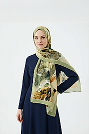 FLOOR İPEK ŞAL İTALYAN DİKİŞİ DESEN-1 (Yeni)