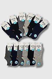 Çocuk Panda Sneaker Çorap 48 Adet