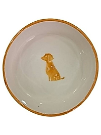 Majo Seramik Yuvarlak Su ve Mama Kabı Sarı