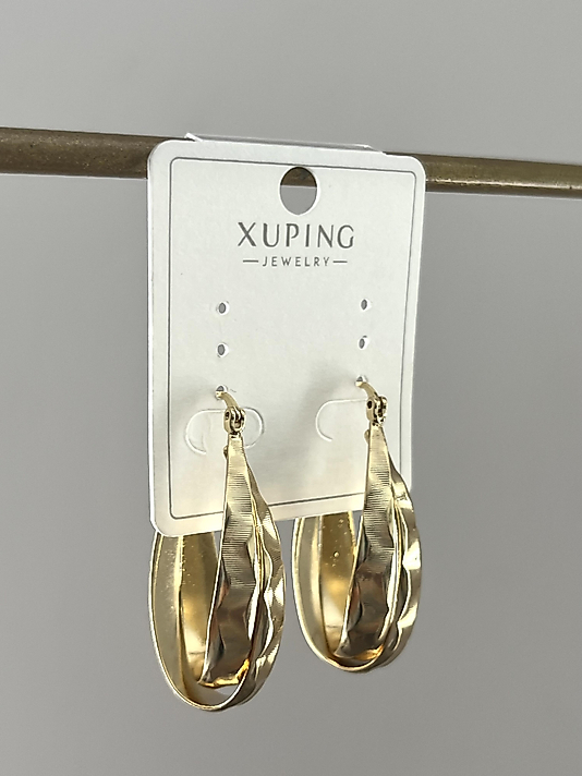 Xuping Desenli Halka Küpe