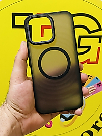 İphone 16 Pro Max Magsafe Mat Siyah Telefon Kılıfı
