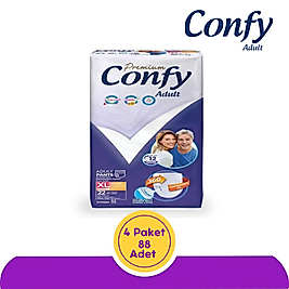 Confy Emici Külot Hasta Bezi Extra Büyük(XL) 22'li 4 Paket