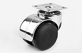 HTS BÜRO TİPİ KROM PİMLİ  TABLALI TEKER