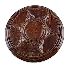 El yapımı ahşap tavan madalyonu, Masif Ahşap Oymalı el yapımı tavan göbeği