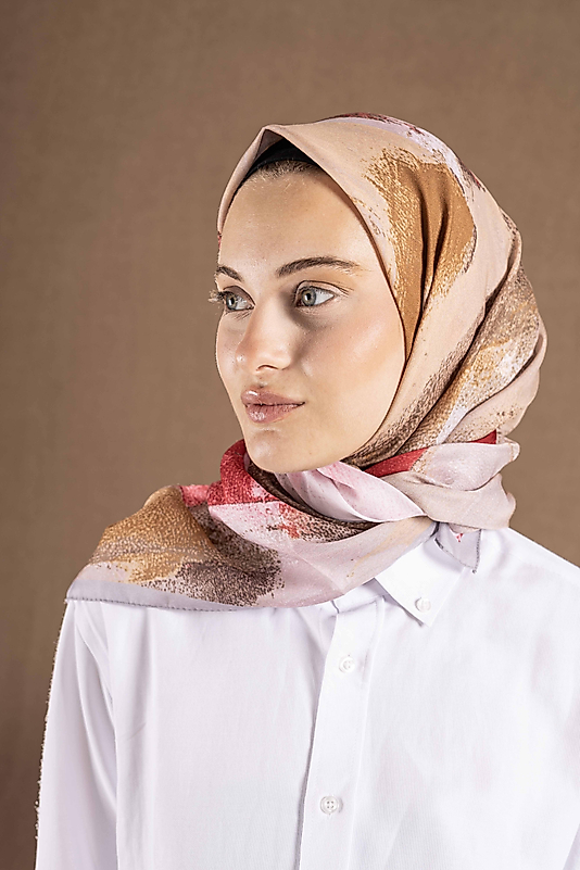 DECODE EŞARP PASTEL DESEN