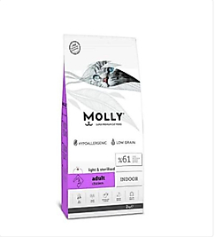 Molly Light Sterilised Tavuklu Yetişkin Kuru Kedi Maması 2Kg