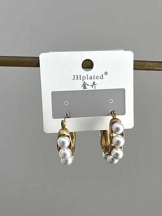 Çelik İnci Serisi Halka Küpe