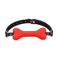 BDR-Y4019  Silikon Köpek Kemiği Ağız Tıkacı-Krm.